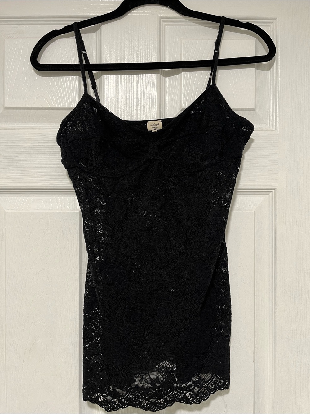 Wilfred Black Lace Tank